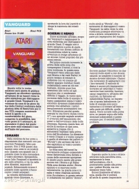 Videogiochi Gruppo Editoriale Jackson numero 14 pagina 69 Atari 2600 Vanguard