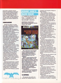 Videogiochi Gruppo Editoriale Jackson numero 14 pagina 89 Intellivision Scooby Doo's Maze Chase